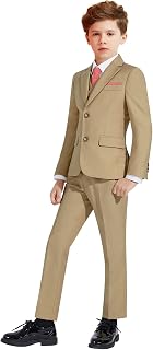 Boy's Formal Suits 5 Pieces Slim Fit Suit Set Dresswear Ring Bearer Outfit