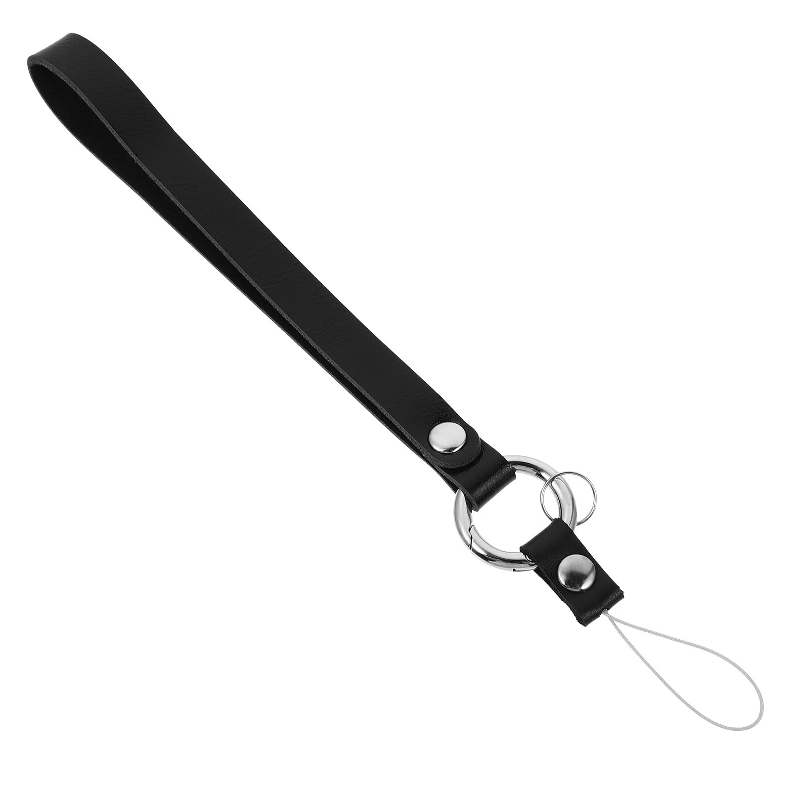 Bracciale da Polso Anello per Cellulare e Fotocamera Cinturino Resistente e Staccabile per Smartphone e Chiavi Nero