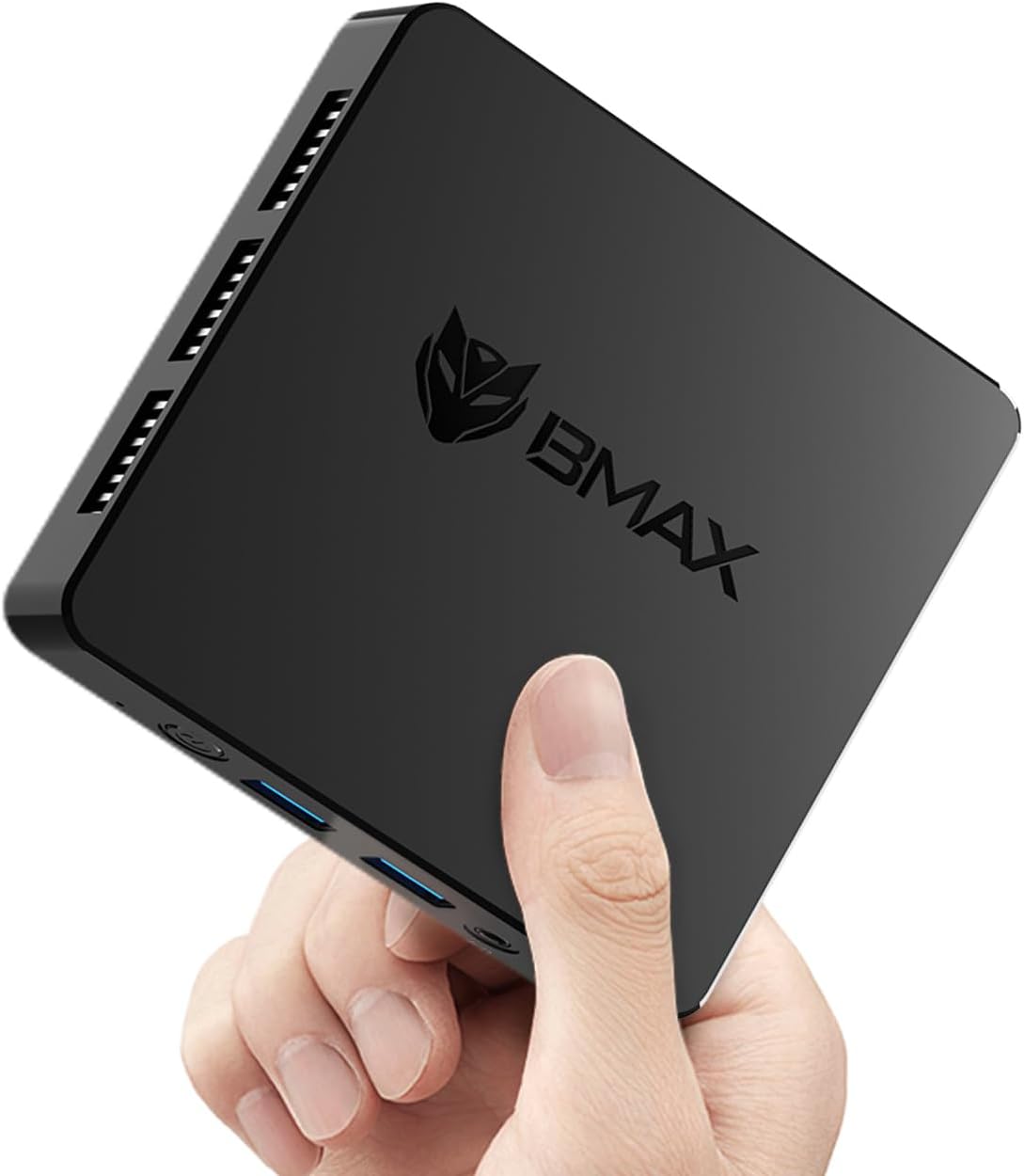 Bmax B1 Mini PC Windows 11, Intel Gemini Lake N4000 (Up to 2.6GHz), 8GB LPDDR4 128GB eMMC, Micro Computers Support 4K Dual Display, HDMI 2.0/Wi-Fi 5/BT 5.0/USB 3.0 for Work/Home/Study