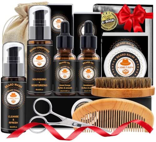 XIKEZAN Fathers Day Gifts for Dad Husband,Beard Kit for Men