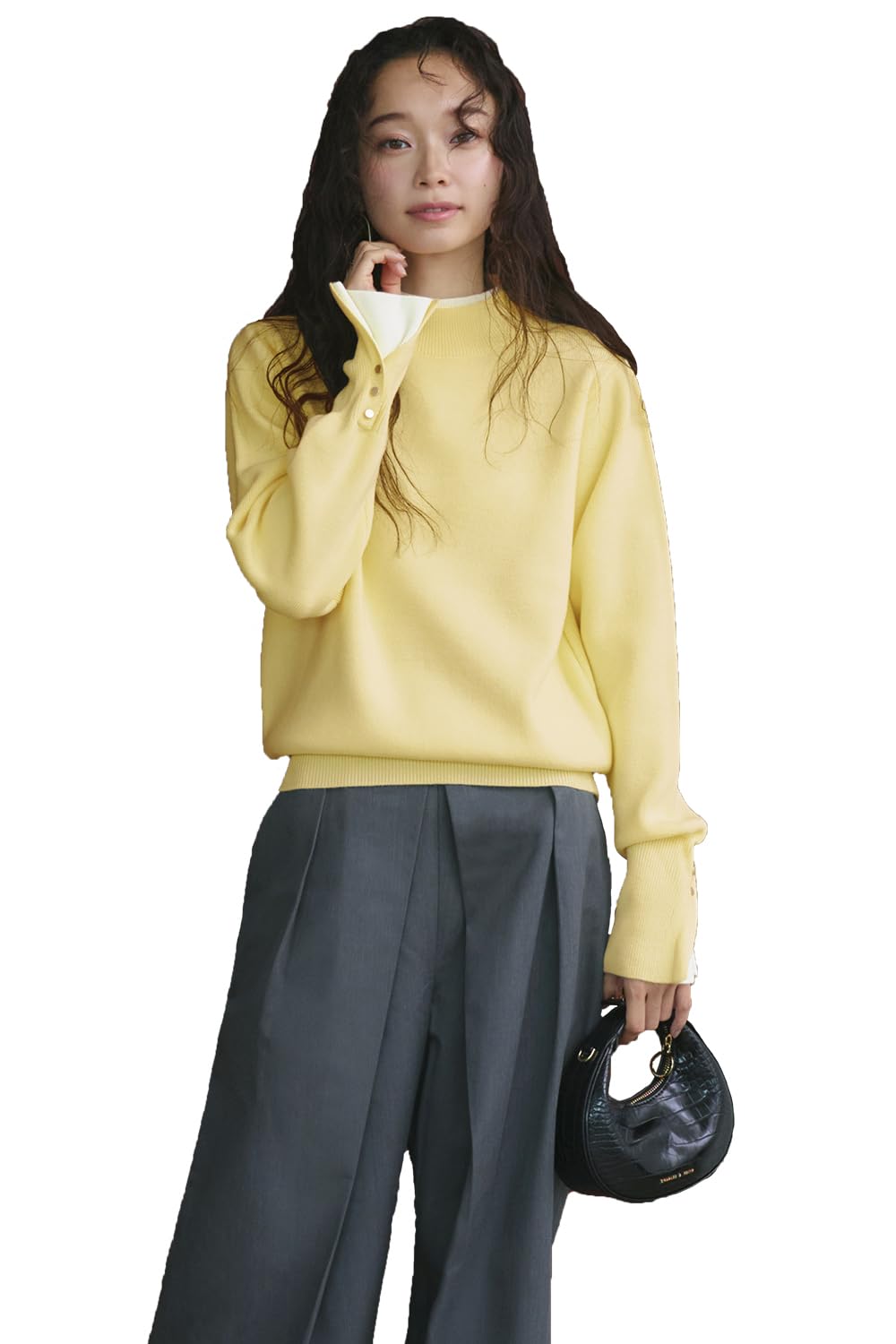 Amazon | [ルイ ルエ ブティック] アンチピリング バイカラー ニット