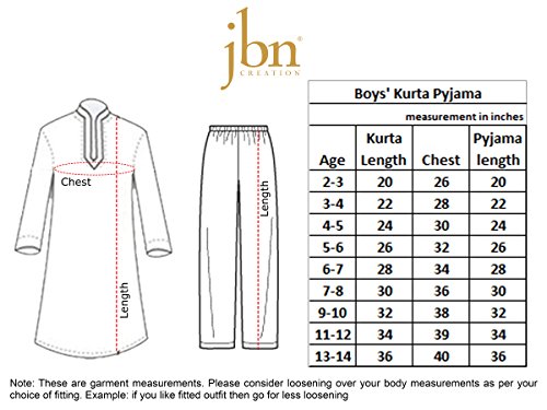 Image of JBN Creation Boys Cotton Linen Pathan Suit Set For Kids (Color: Blue)