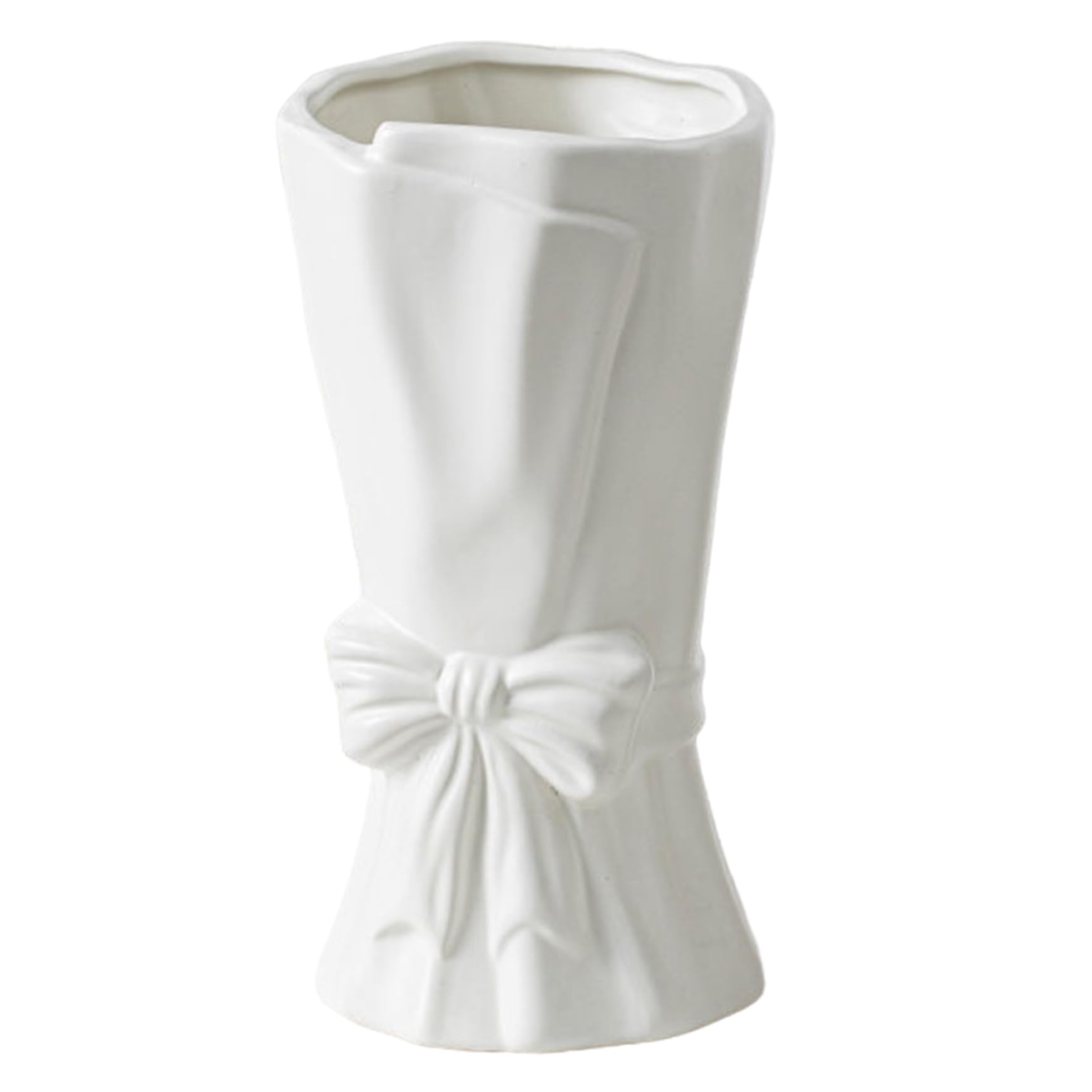 Vase en céramique blanc durable qui protège vos meubles des rayures