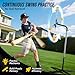 Patiassy 2-in-1 Baseball & Softball Swing Trainer – Reinforced Soft-Rope Version, Adjustable Height 30