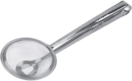 Colador de alimentos fritos de aceite de drenaje de acero inoxidable con clip herramienta para freír desnatador de aceite Clip de alimentos Filtro