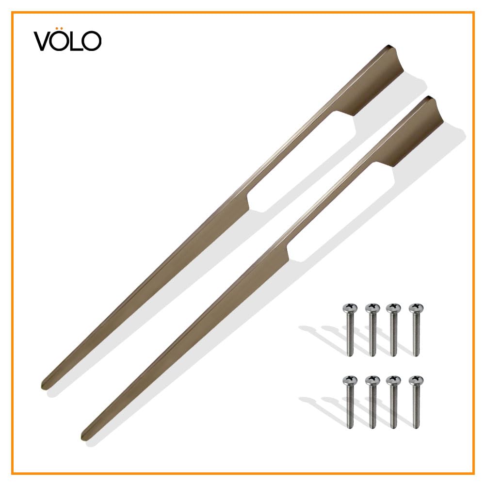 VOLO Cabinet Handles - Silver Aluminium Pulls (Pack of 2) -6 VOLO Cabinet Handles - Silver Aluminium Pulls (Pack of 2) -6