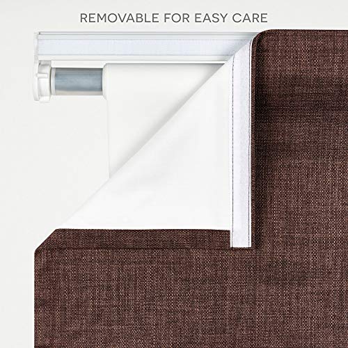 Exclusive Home Curtains Total Blackout Roman Shade, Polyester, Chocolate, 27" W X 64" H, 69W x 163H cm - Image 4