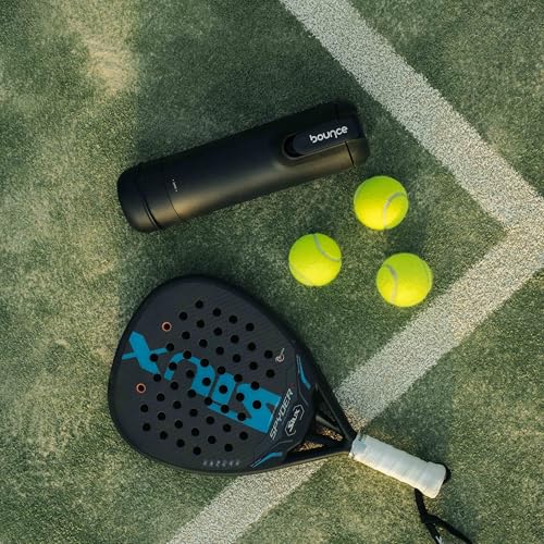 Bounce Tube Padel - Druckbehälter fur Padel – 3X längere Ball-Lebensdauer – Sprungkraft erhalten – Integrierte Pumpe – Made in France