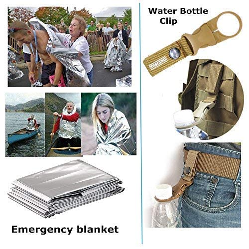 Fishing Gifts Christmas Birthday Gifts for Men Him Dad Boyfriend, Survival Gear Kit 11 in 1 Molle Pouch EDC Survival Bag, Multitool for Camping, Hiking,Trekking Wild Adventure Earthquake - Thumbnail 2