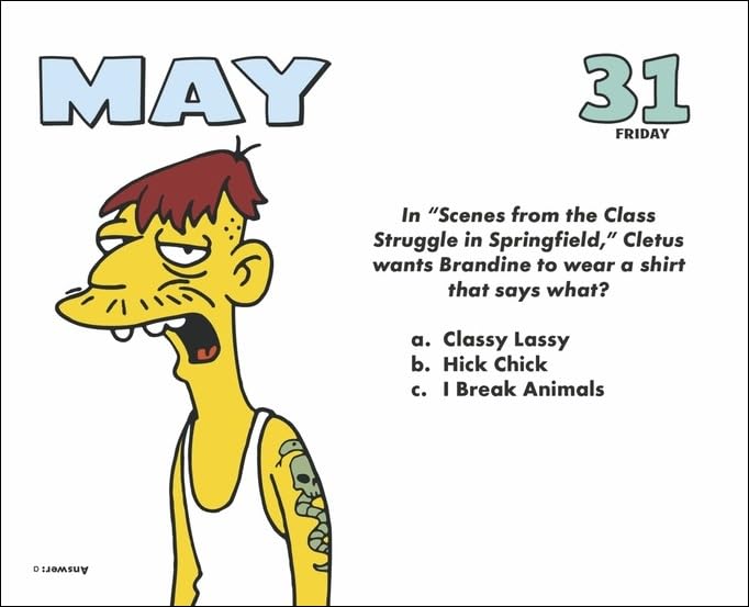 The Simpsons Tagesabreißkalender