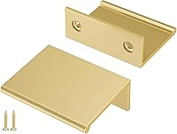 Vista 44 de Peaha Paquete de 30 manijas de gabinete de cocina de 5 pulgadas, tiradores negros para cajones de tocador, borde de puerta, tiradores de dedo