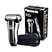 Panasonic ES-CV51-S803 Afeitadora Premium Compacta Eléctrica para Hombre/ Máquina de Afeitar de Láminas para Barba Recargable e Inalámbrica Fabricada en Japón (Motor Lineal, Wet&Dry, 5 Cuchillas)
