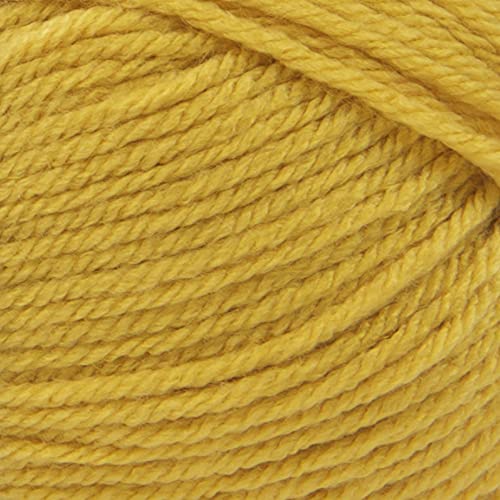 Image of Lion Brand Yarn Basic Stitch Anti-Pilling Knitting Yarn, Yarn for Crocheting, 1-Pack, Mustard