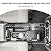 JeCar JK Gear Shift Storage Tray Center Console Storage Organizer Box Interior Accessories Compatible with Jeep Wrangler JK & Unlimited Sports Sahara Rubicon 2007-2010