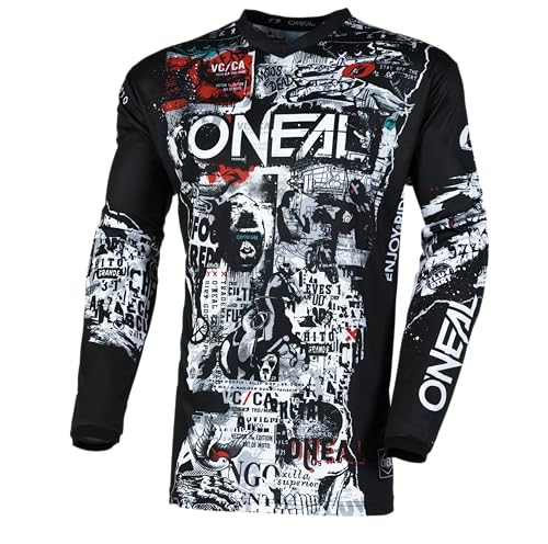 O'NEAL Element Attack Youth Jersey Black/White Large