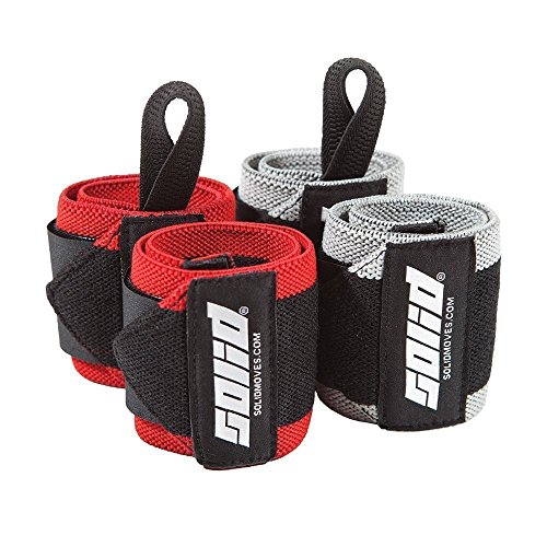 Wrist Wraps Strength Pack (4 Wraps)-STANDARD Support for Olympic Lifts & CrossFit + HEAVY Protection for Weightlifting & Bodybuilding/Powerlifting - For Men & Women - Stabilize Wrists & Avoid Injury!