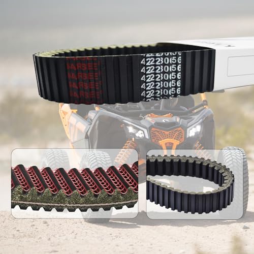 Image of KARSEE 422280656 High-Performance Drive Belt Compatible with Can-Am Defender MAX HD8 HD9 HD10 Maverick Sport MAX 1000 1000R Maverick Trail 800 1000 800R 1000R