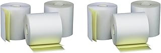 PM Company Perfection Two Ply Carbonless Rolls, 3 X 95 Feet, White/Canary, (07901) (2 X Pack of 50)