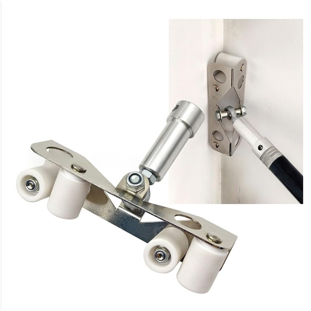 Rullo angolare interno per cartongesso, in lega di alluminio con rulli in nylon, angoli regolabili, compatibile con asta telescopica