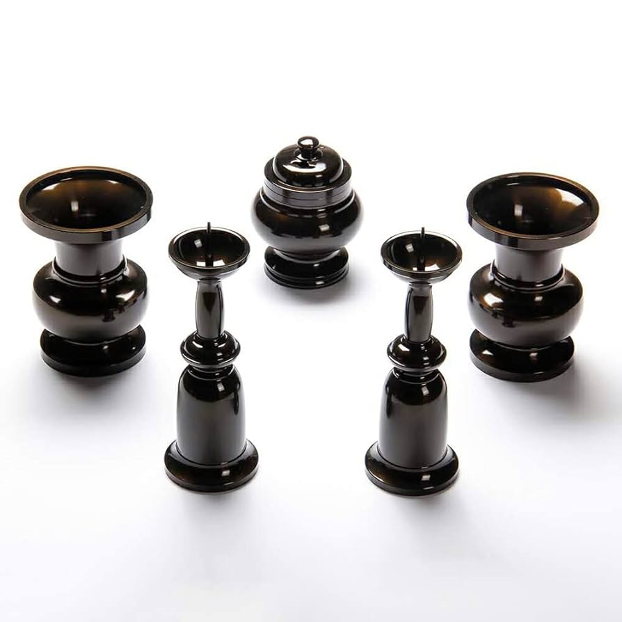 重目丸物八具足35うるみ 重目丸物八具足35うるみ お仏具セット | 仏壇・位牌の専門