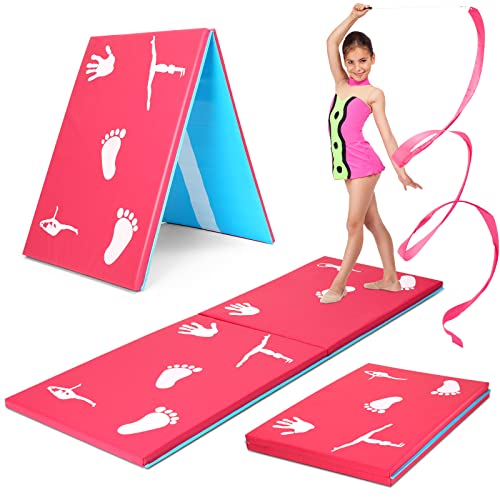 Honoson 2 Pcs Children's Cartwheel Beam Mat 2 X 6 Ft Gymnastics Training Mats For Kids Handstand Homework Athletic Mat Exercise Tumbling Mats For Home Gym Yoga Dance Gymnastics Equipment #TOP26