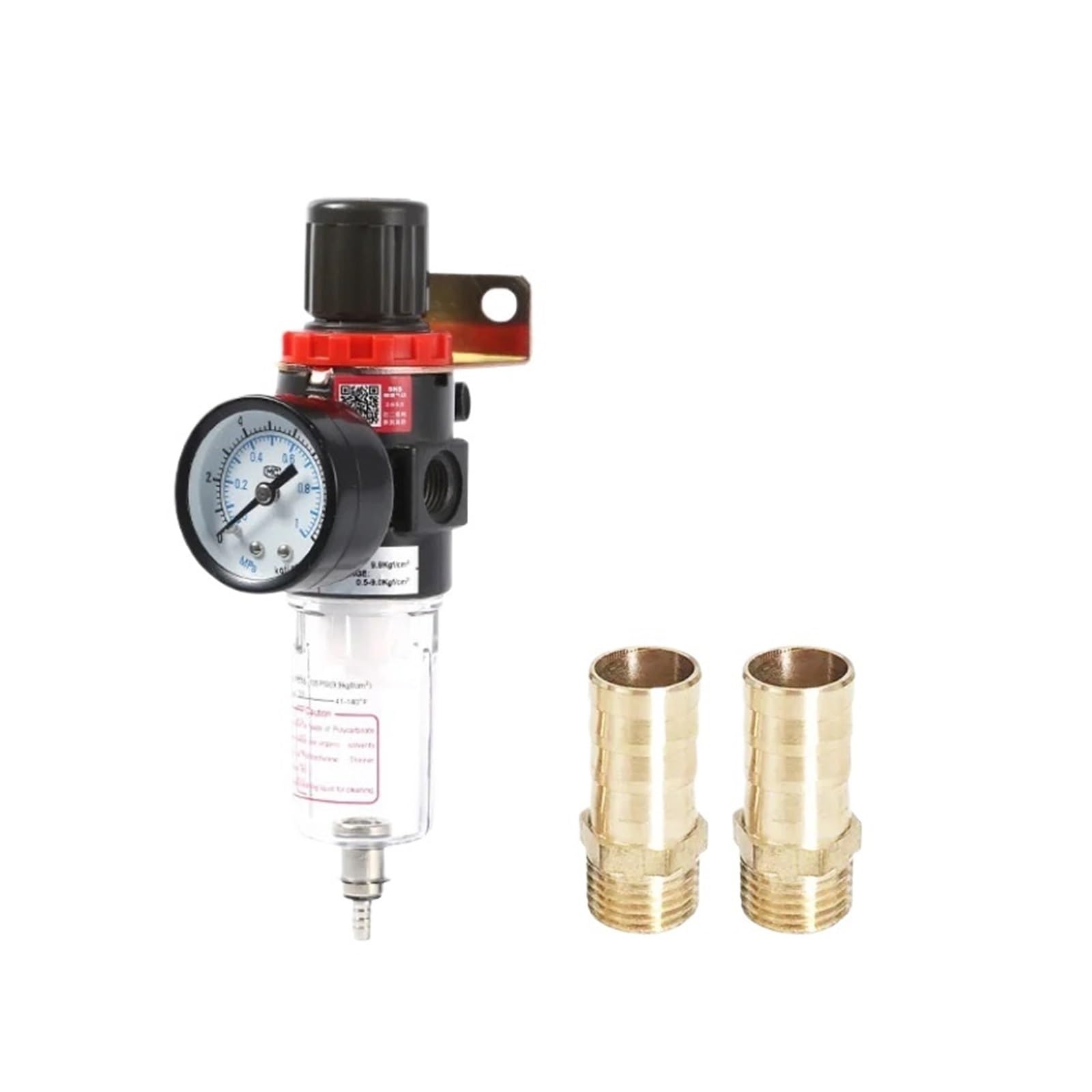 AYNRJKKX AFR2000 Pneumatic Filter Air Handling Unit Pressure Regulator Switch Gauge(AFR-2000 BRASS12)