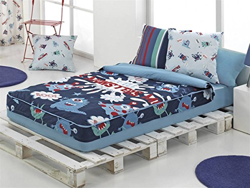 Cañete - Saco nórdico MONSTERS cama 105 - Color Monsters con relleno