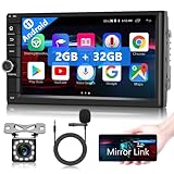 【Radio de Coche con Pantalla Táctil con Navegación GPS + SWC】La radio de coche 2 din con GPS viene con una resolución de 1024 x 600, lo que le brinda un toque más sensible y una mejor experiencia visual mientras usa la navegación. Es compatible con la navegación en línea y fuera de línea (incorporada). Viene con Gogle Maps incorporado, los usuarios también pueden descargar otras aplicaciones de navegación al estéreo del automóvil con Android. Soporte de control del volante