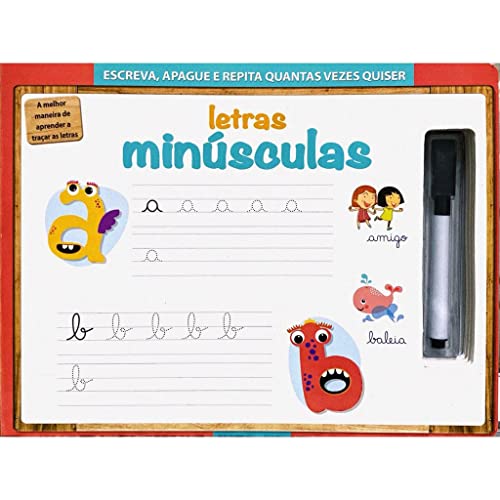 Escreva, apague e repita – letras minusculas: