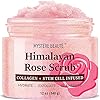 Mystere-Beaute-Himalayan-Salt-Body-Scrub-Infused-with-Collagen-and-Stem-Cell-Exfoliating-Salt-Scrub-with-Rose-and-Mica-Deep-Cleansing-Scrub-for-Acne-Scars-Wrinkles-Exfoliates-and-Moisturizes-Skin-12-o MYSTÃRE BEAUTÃ Himalayan Salt Body Scrub 12 oz - with Collagen and Stem Cells - Exfoliating Salt Scrub for Cellulite - Deep Cleansing for Acne, Scars, Wrinkles - Moisturizes Skin