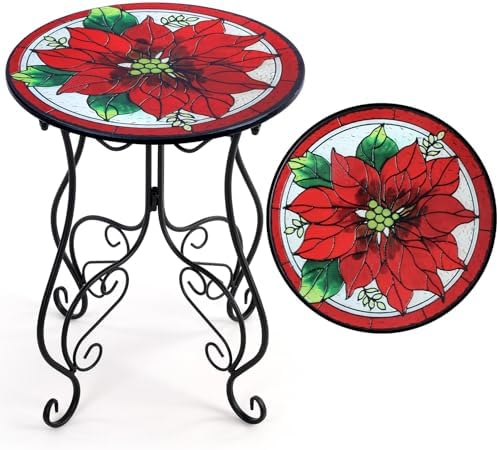 Geelin Mesa lateral de mosaico de 35,5 cm para ambientes externos...