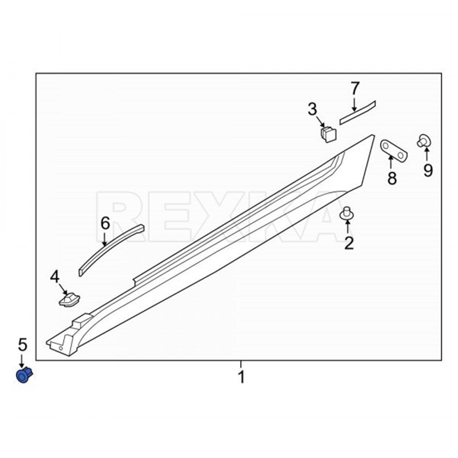 Amazon.com: Rexka 20pcs Rocker Panel Molding Clip for Mazda KD53
