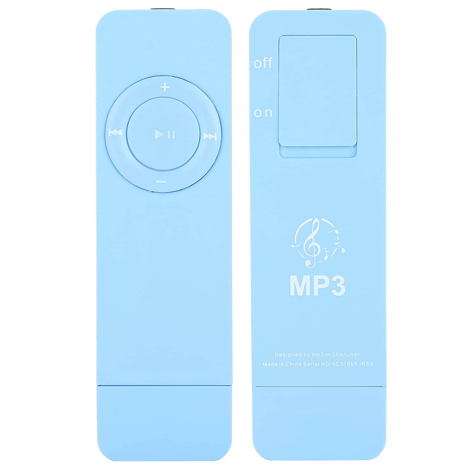 Mp 3 Player Stick,Music USB Built in,Mp3 Player with Usbmp3 Mp4 Players,Mp3 Music Player Portable Music Media Mp3 Player with Lanyard for Listening to Musicblack(Blue)