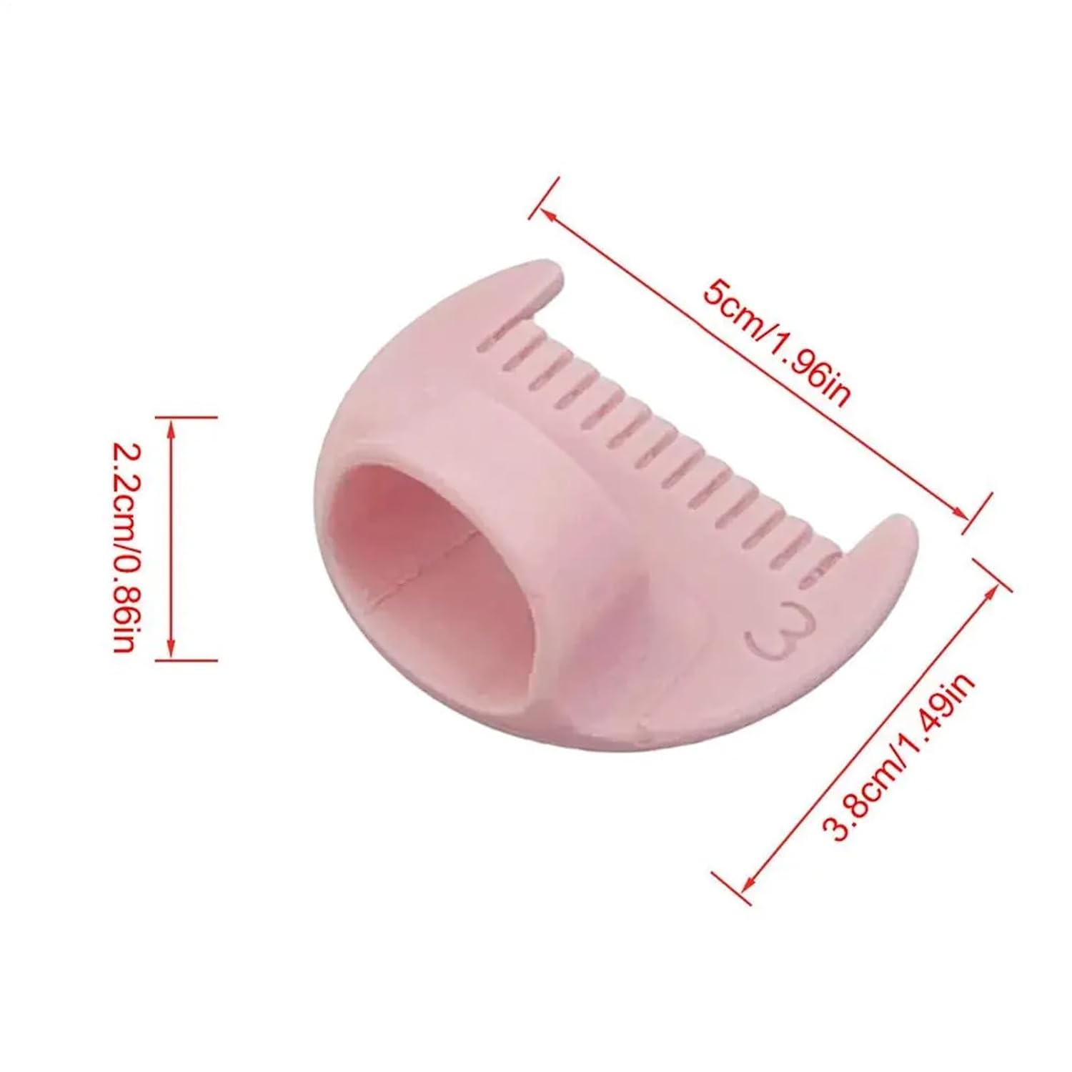 50 PCS Hand Sewing Aids Finger Protector Home Edge Lockstitch Stencil Accessories(Pink,3)