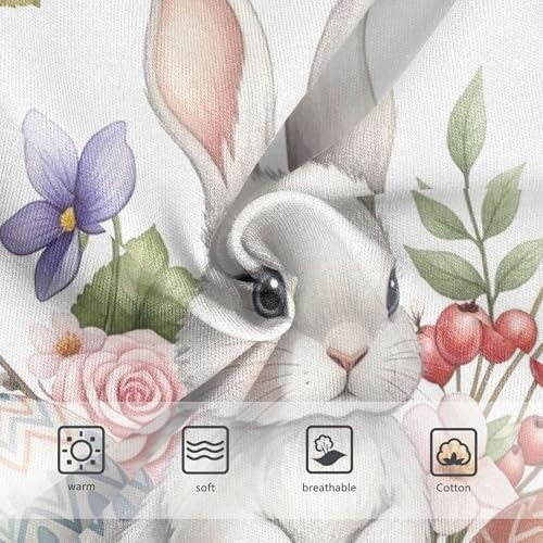 Cute Bunny Easter Flowers Rabbits Toddlers Underwear Floral 2t Cotton Panties for Girl Stylish Briefs Undies Kids3