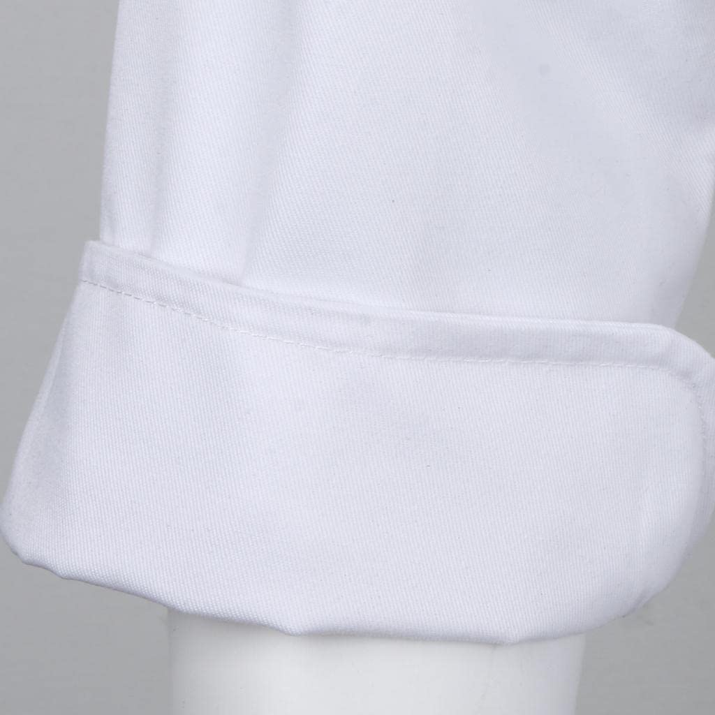 Giacche Da Chef Tinta Unita, Uniformi, Maniche a 3/4, Cappotto Traspirante E in Tessuto