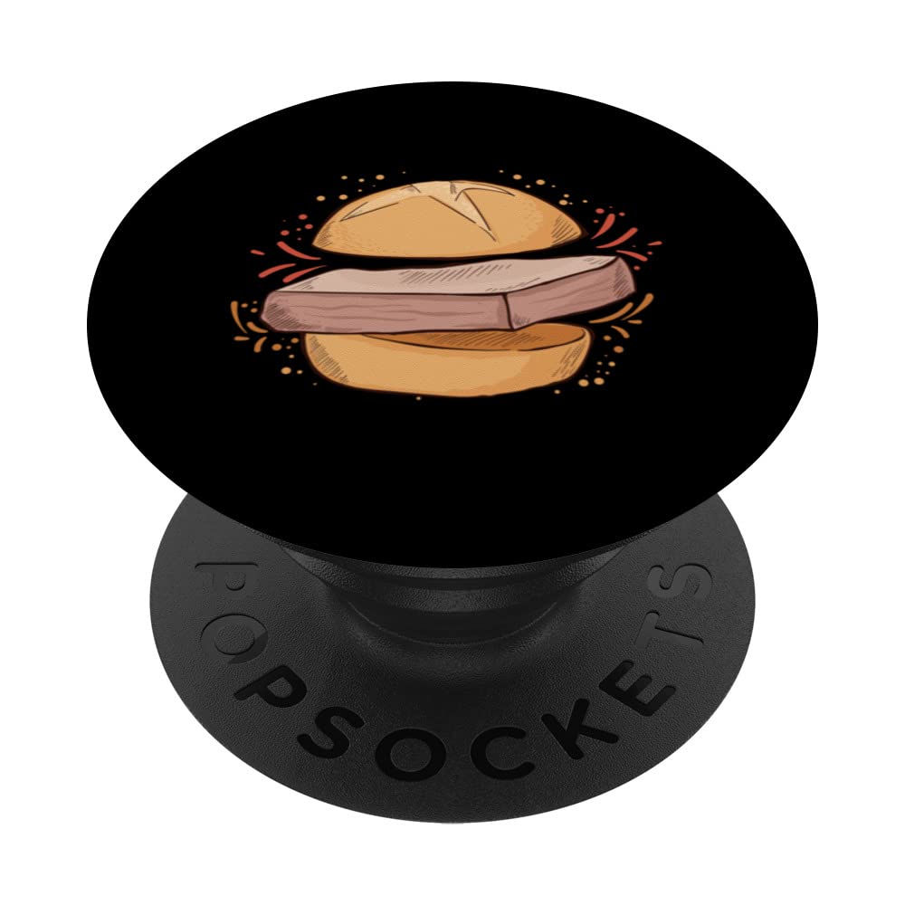 Meatloaf Meatloaf Bun Fan PopSockets Swappable PopGrip, Black