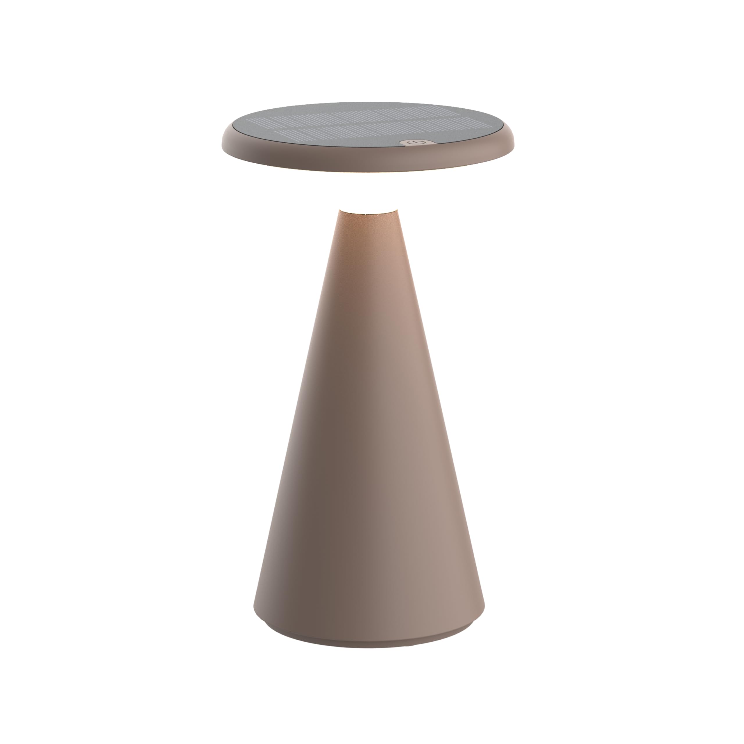 BOLD LED Solar-Tischleuchte für Innen- und Außenbereich (Touch-Schalter, 6 Std. Nutzung, Stufenlos Dimmbar, IP44-Zertifizi, inkl. 1m USB-A auf USB-C Kabel) - Taube