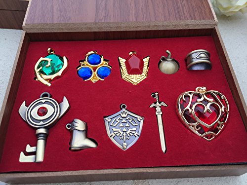The Legend of Zelda Triforce Hylian Shield & Master Sword Keychain/necklace/ornament Collection - Image 3