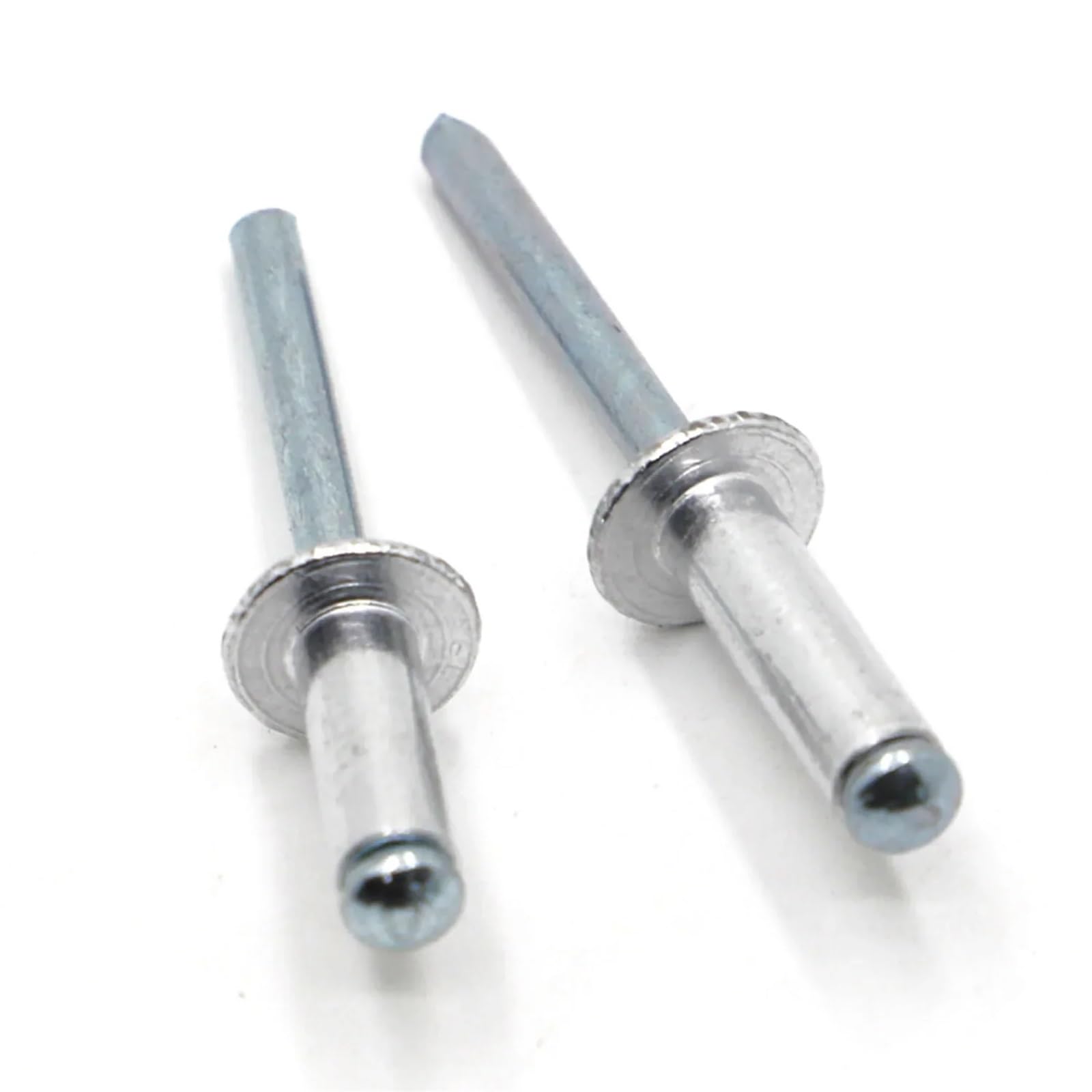 Remaches ciegos de aluminio M2.4, mandril de rotura de cabeza de hongo, remaches ciegos para muebles, coche, aviones (6 mm)
