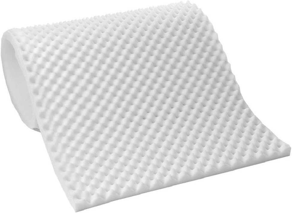 Fancy Lightweight Textured Eggcrate Foam 1/2" Mattress Topper Pad All Sizes