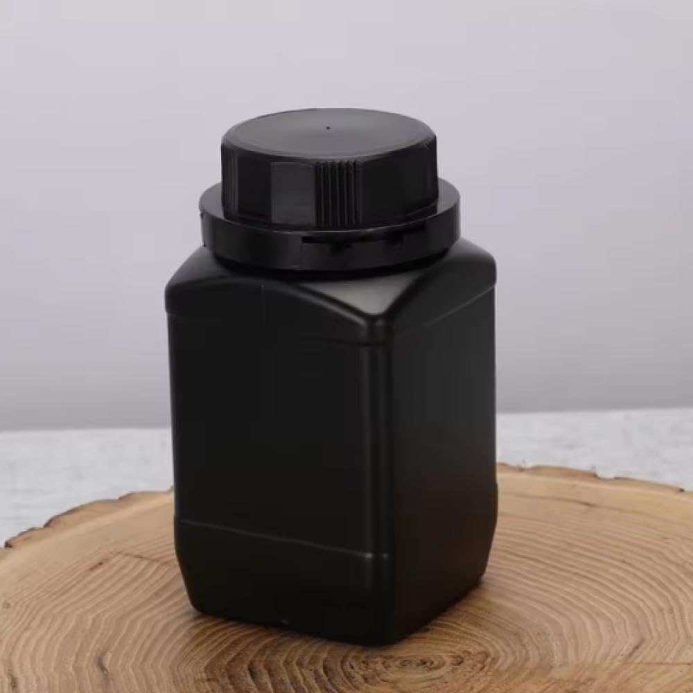 YJIUYUANQ Empty Square Plastic Bottles Leakproof Liquid Storage Container HDPE Bottles 250ml/8.5oz,5 Pieces