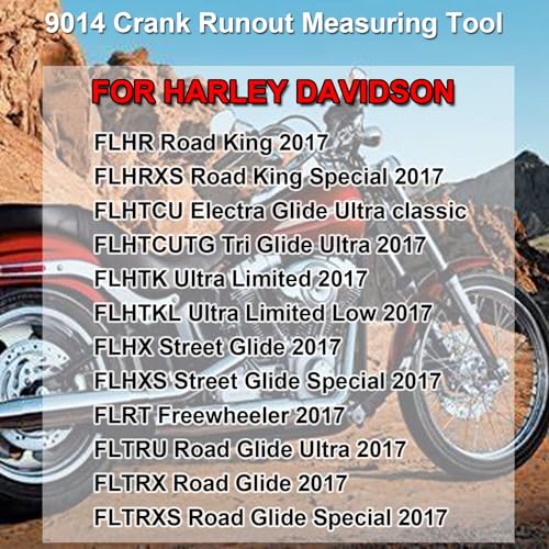 Image of 9014 Crankshaft Runout Measuring Tool Gear Drive Backlash Tool fit for Harley Davidson,Crank Pinon Shaft Runout Tool