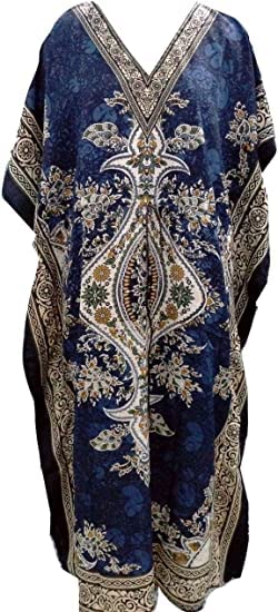 ukal Women's Kaftan, V-Neck Kimono Long Caftan Dress-picture-25