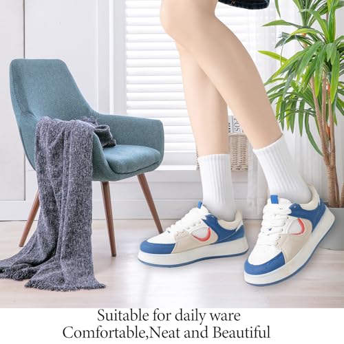 White Cotton Sock, 3 Pack Crew Socks for Women, Casual Socks, Soft Cotton Cushioned Fashion Sock, High Elasticity and Breathable, Fits US Women's Shoe Sizes 6-93
