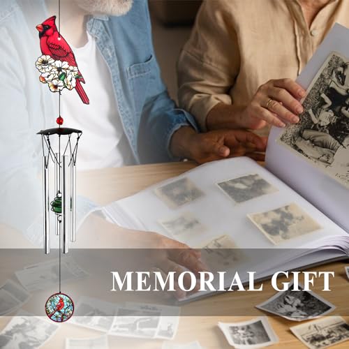 Image of ASTARIN Personalized Wind Chimes for Outside Deep Tone,Customized Windchime Outdoors, Chimes for Outdoors,Sympathy Wind Chimes Memorial for Mom Dad