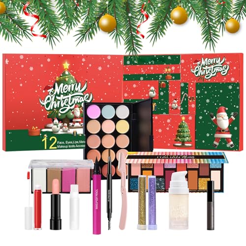 Beauty Advent Calendar, 12 Days Beauty Countdown Calendar 2024, Festive Cosmetic Set for Women Girls Makeup Lovers Special Occasions