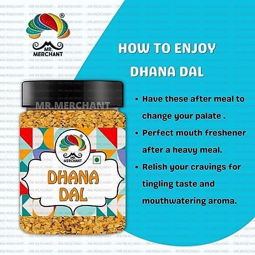 Image of Mr. Merchant Roasted Dhana Dal, 300g (Roasted Split Coriander Seeds, Mildly Salted)