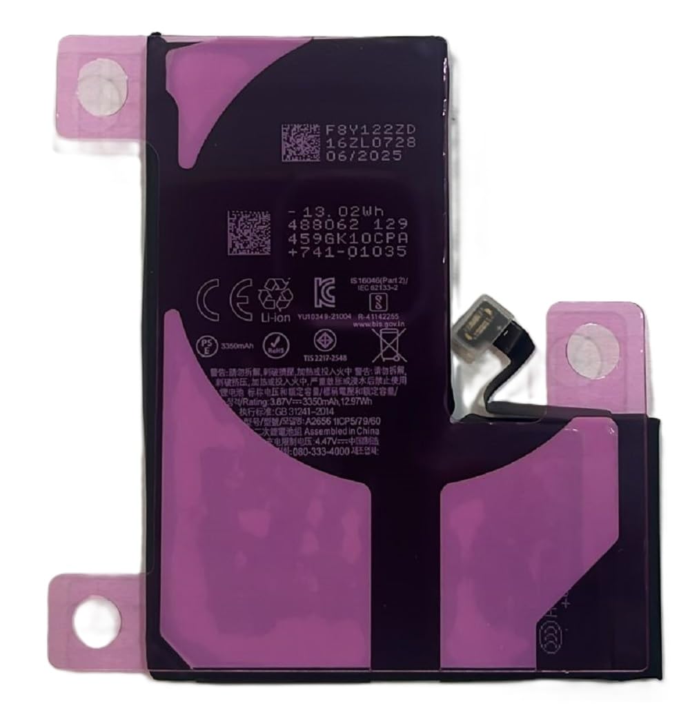 Batería Compatible para iPhone 13 Pro | Gran Capacidad 3350mAh | Sin Mensaje | Calidad Original | Adhesivo Incluido.