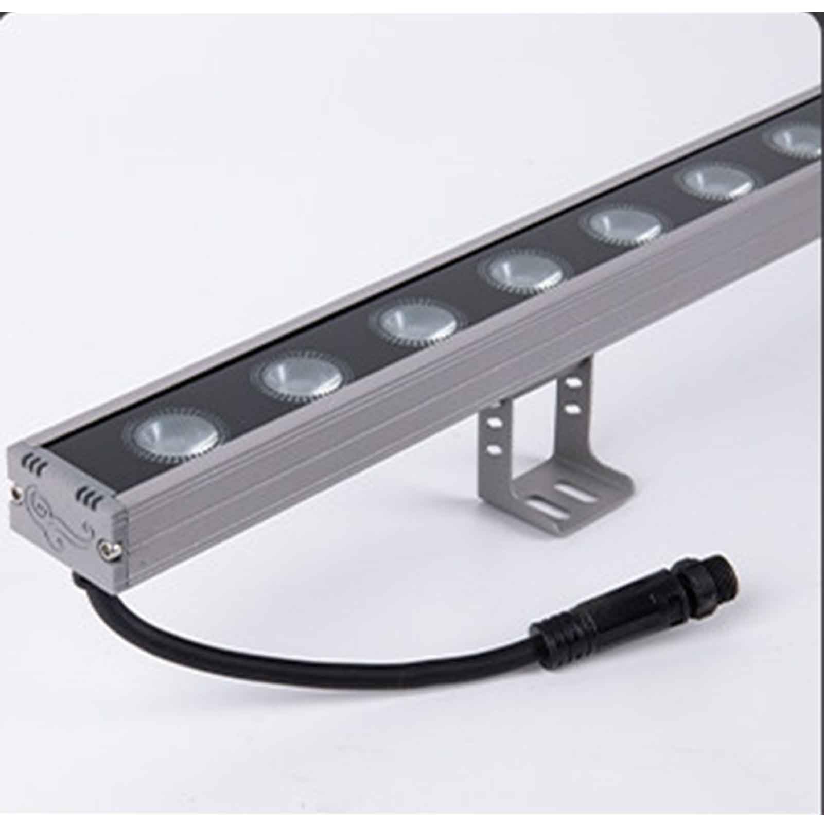 Spot LED Linéaire Rectangulaire Encastré pour Extérieur, Lampe De Jardin Enterrée, Étanche IP65, Éclairage De Couloir Et D'escalier(Warm White,AC220V(36W))